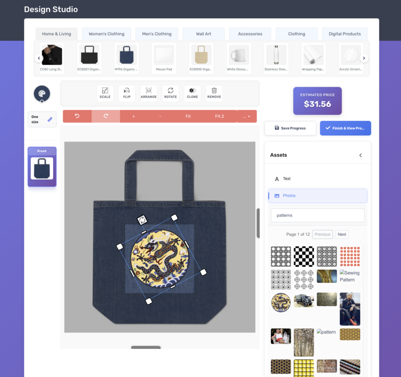 CreateYourOwn Designer Interface - Design custom products with our easy-to-use tools