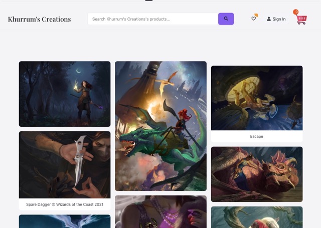 Portfolio example site built with Creatable